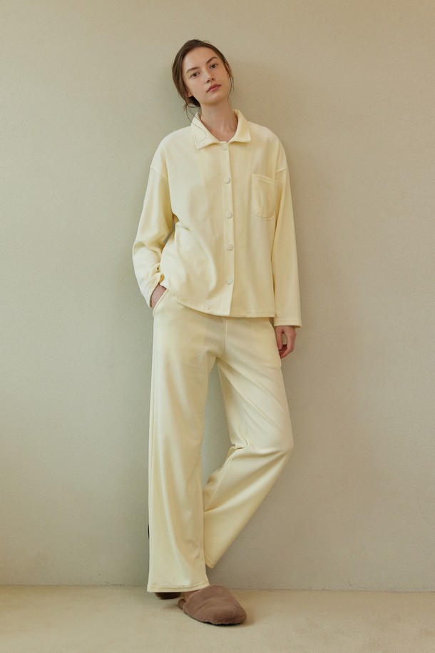 atempo - 홈웨어 - VELOUR PAJAMA SET_cream (women)