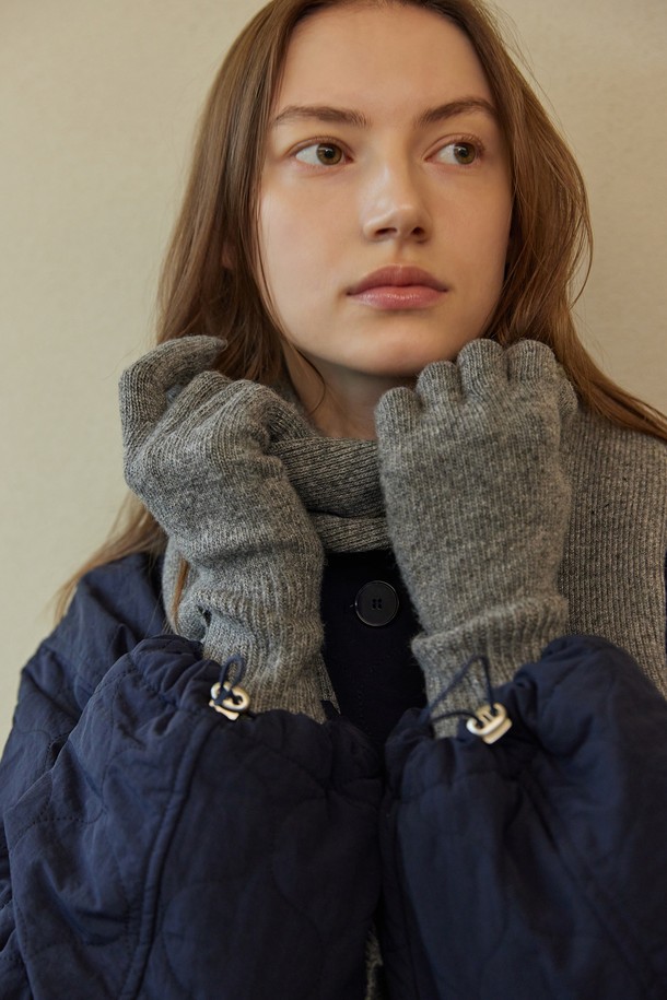 atempo - 홈웨어 - WOOL KNIT GLOVES_grey