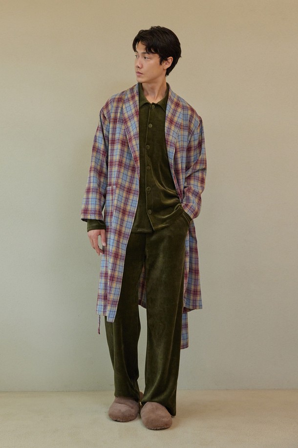 atempo - 가디건 - CLASSIC LONG ROBE_whisper check (men)