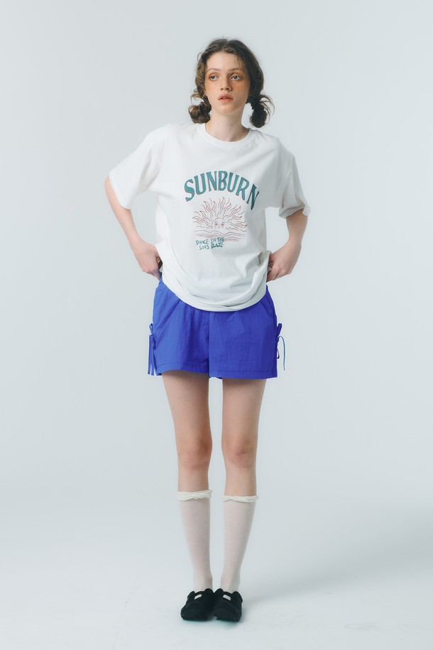 Quafe - 반소매 티셔츠 - SUNBURN VINTAGE T-SHIRT_white