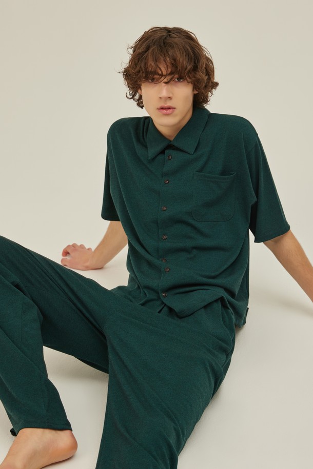 atempo - 언더웨어 - FIRST PAJAMA SET_deep green (men)