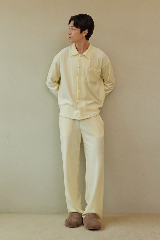 atempo - 언더웨어 - VELOUR PAJAMA SET_cream (men)