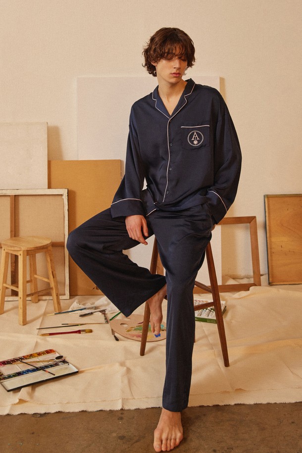 atempo - 언더웨어 - CLASSIC PAJAMA SET_royal navy