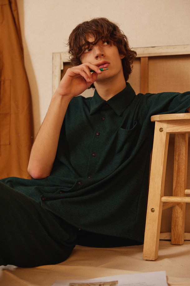 atempo - 언더웨어 - FIRST PAJAMA SET_deep green (men)