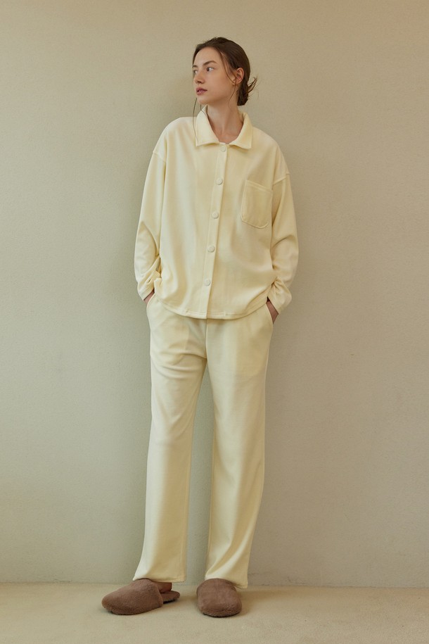 atempo - 홈웨어 - VELOUR PAJAMA SET_cream (women)