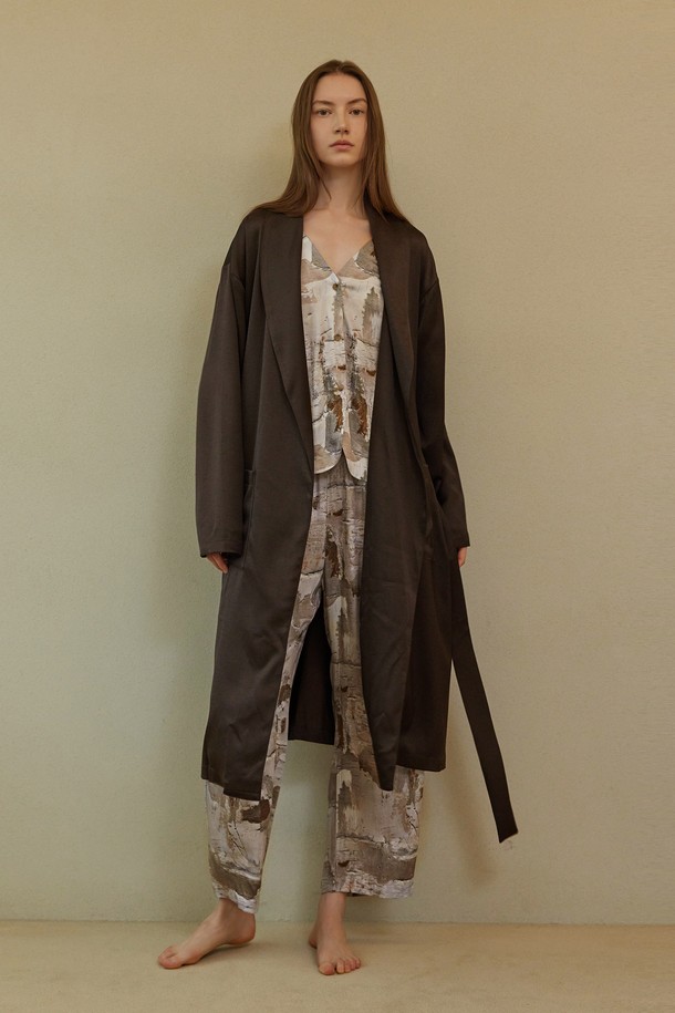 atempo - 홈웨어 - CLASSIC LONG ROBE_dark brown (women)