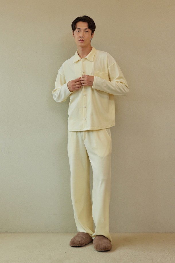 atempo - 언더웨어 - VELOUR PAJAMA SET_cream (men)