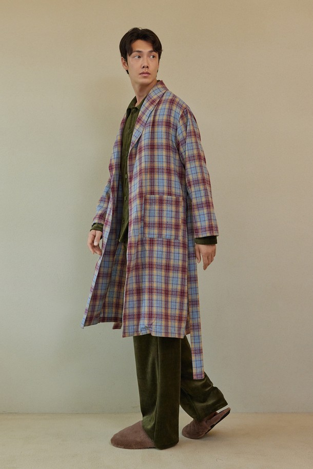 atempo - 가디건 - CLASSIC LONG ROBE_whisper check (men)