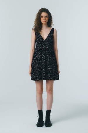 [리오더] VINTAGE FLOWER ONEPIECE_black