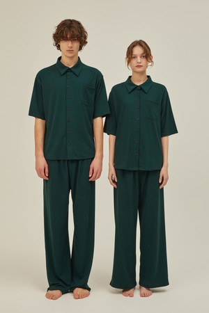 FIRST PAJAMA COUPLE SET_deep green