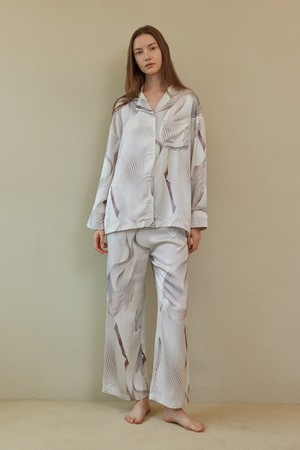 CLASSIC ROUND PAJAMA SET_gentle wave