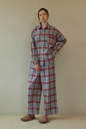 FIRST PAJAMA SET_whisper check (women)