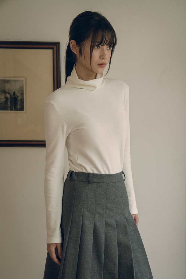 vanone atelier - 긴소매 티셔츠 - [23 WINTER] A3465 Terry slim turtleneck