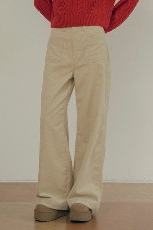 [23 WINTER] P3177 Corduroy straight pants