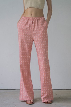 [24SS] P3195 플라워 부츠컷 팬츠