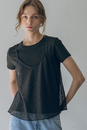 [24SS] A3490 시스루 레이스 뷔스티에