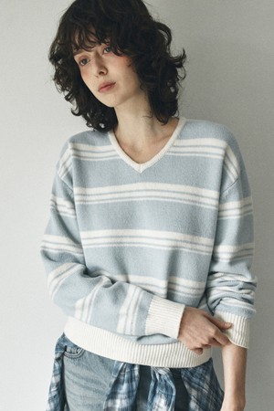 [24FW] KN4253 울 스트라이프 니트