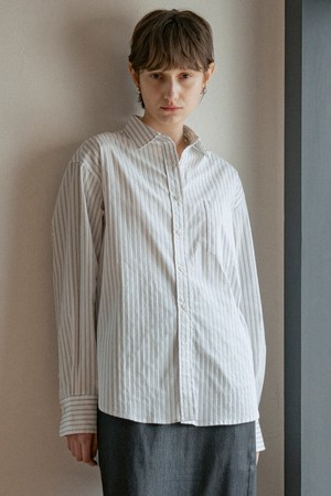 [25SS] A3516 시어 스트라이프 셔츠