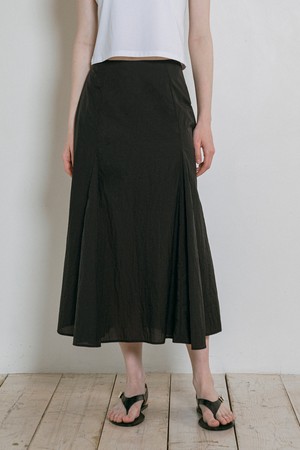 【MARGARIN FINGERS】SHIRRING POCKET LONG SKIRT MARGARIN FINGERS Shirring Pocket Long Skirt - White