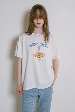 [25SS] A3540 루즈핏 Tube Duck 티셔츠