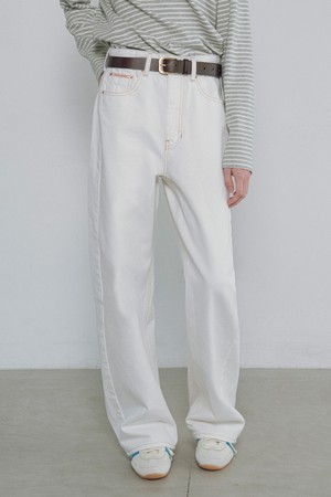 [25FW] P3263 와이드 크림진