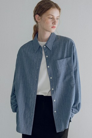 [25FW] A3550 텍스처드 데님 셔츠