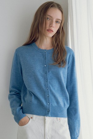 [25FW] KN4268 에센셜 라운드 카디건