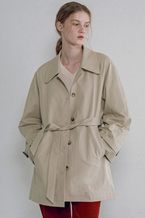 [25FW] O3753 하프 트렌치 코트