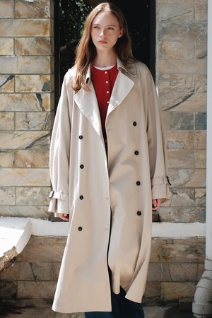 [25FW] O3754 더블 롱 트렌치 코트