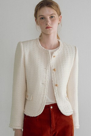 [25FW] O3755 울 트위드 재킷