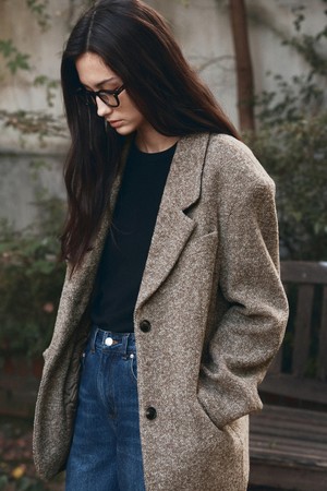 [25WINTER] O3760 울 헤링본 블레이저