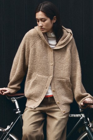 [25WINTER] KN4273 하이넥 후드 카디건