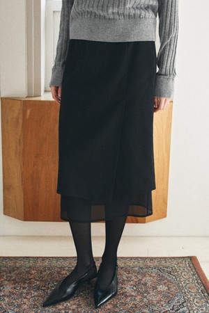 [26SPRING] P3278 오간자 레이어드 스커트