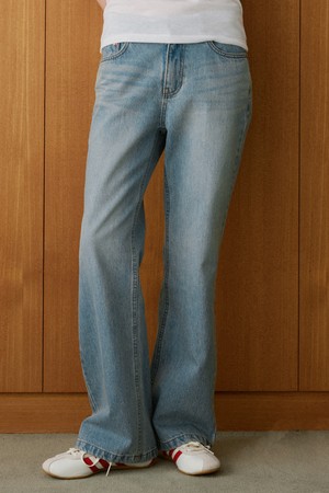 [26SPRING] P3295 워시드 부츠컷 데님