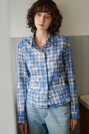 [26SPRING] A3564 워시드 체크 셔츠