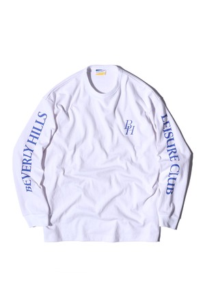 [CALIFORNIA PROJECT] BH LEISURE CLUB L/S T-SHIRTS (WHITE)