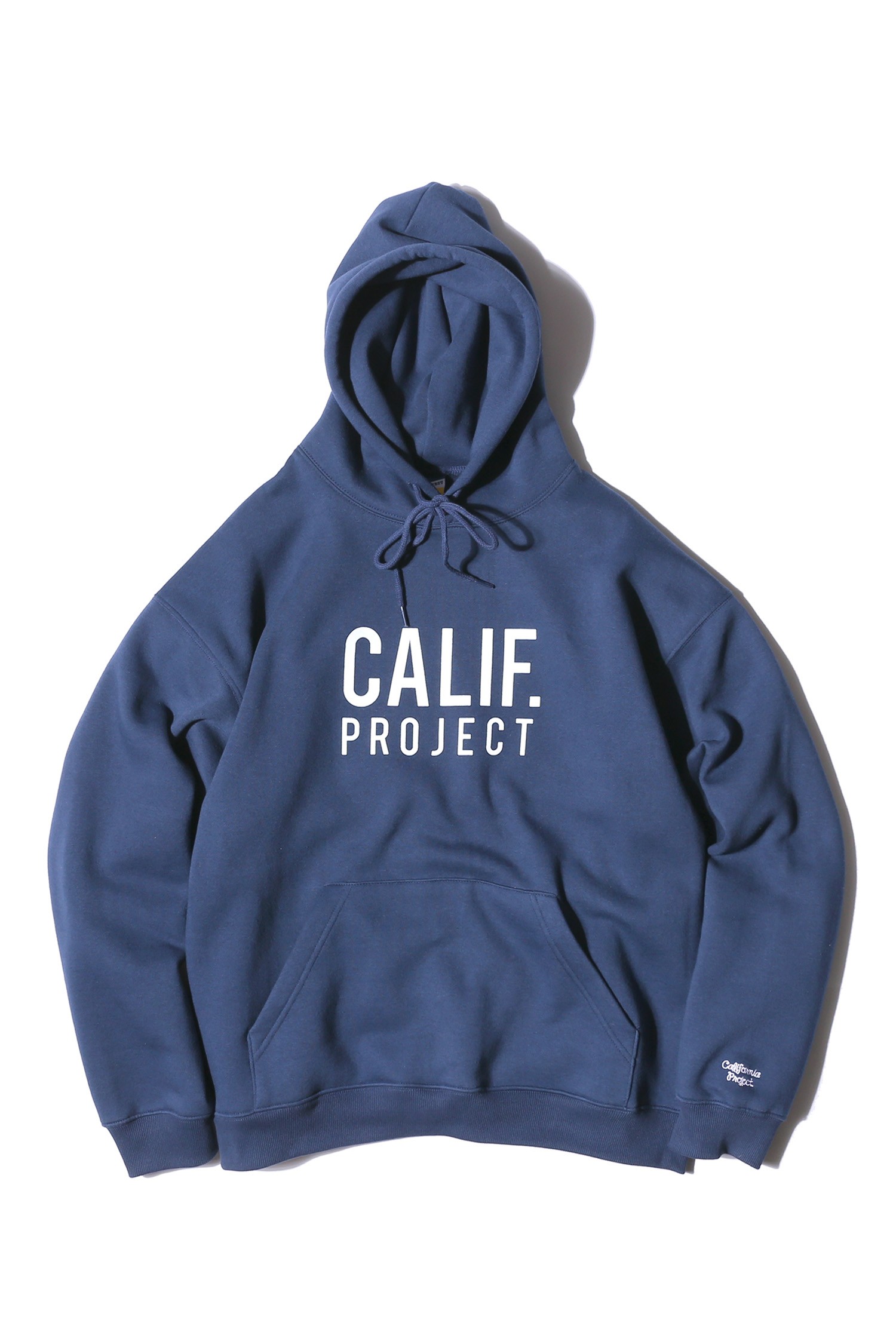 CALIFORNIA PROJECT] LOOSE FIT LOGO HOODIE (D.BLUE)_CALIFORNIA PROJECT