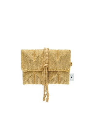 Lucky Pleats Knit Card Wallet