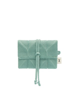 Lucky Pleats Knit Card Wallet