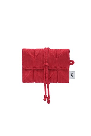 Lucky Pleats Knit Card Wallet