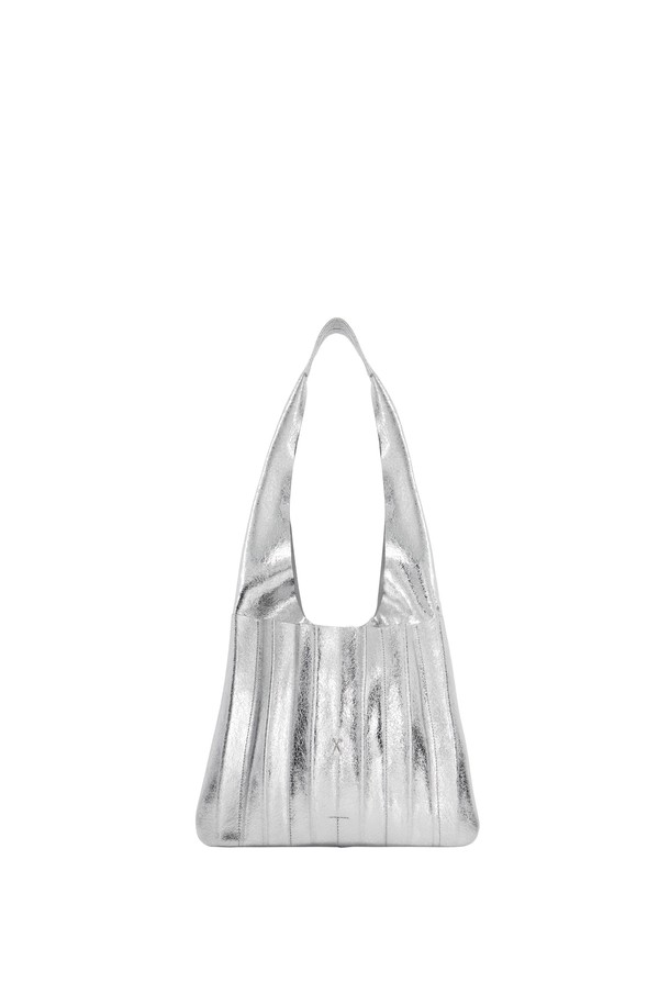 JOSEPH AND STACEY - 토트백 - Lucky Pleats Shoulder Bag Silver