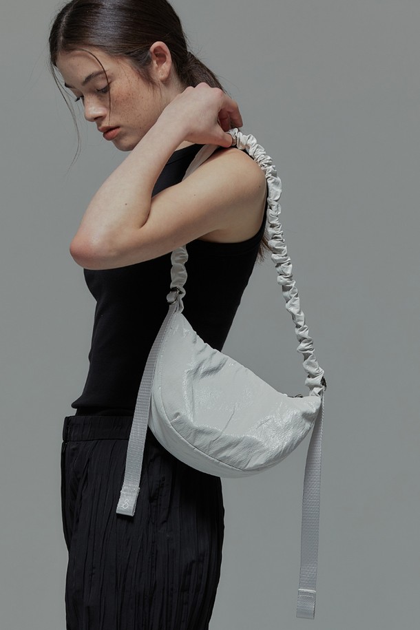 JOSEPH AND STACEY - 숄더백 - Daily Shirring Bag S Sleek White