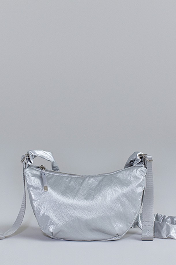 JOSEPH AND STACEY - 숄더백 - Daily Shirring Bag S Sleek Silver