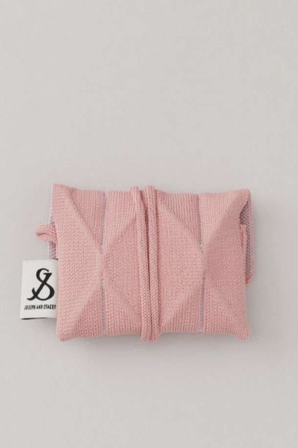 JOSEPH AND STACEY - 가방/지갑 - Lucky Pleats Knit Card Wallet My Melody Blossom Pink