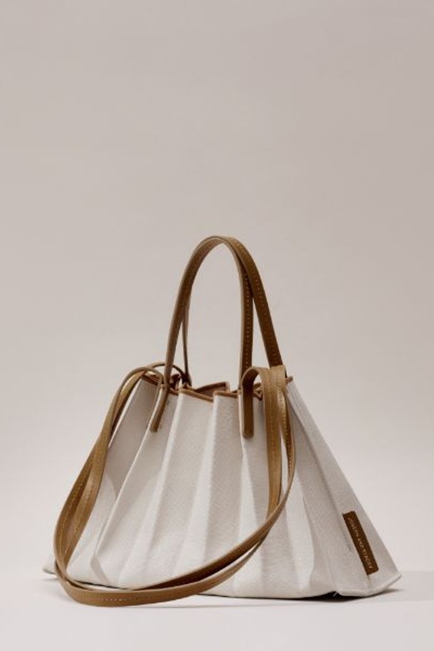 JOSEPH AND STACEY - 숄더백 - Lucky Pleats Canvas Coated Shopper S Pecan Brown