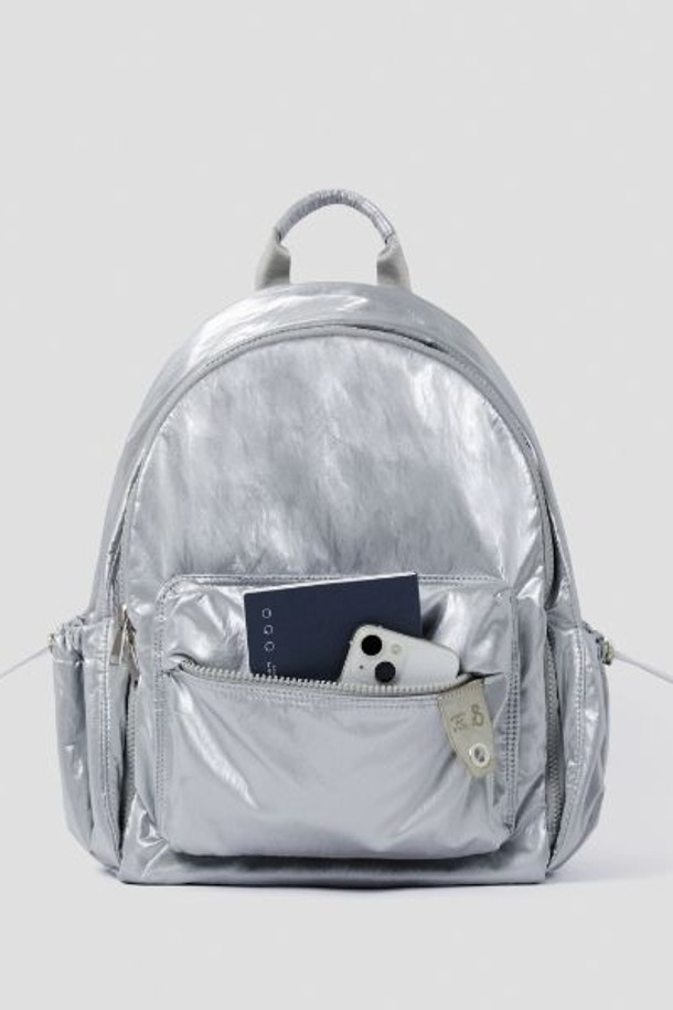 JOSEPH AND STACEY - 가방/지갑 - Daily Pocket Backpack S Sleek Silver