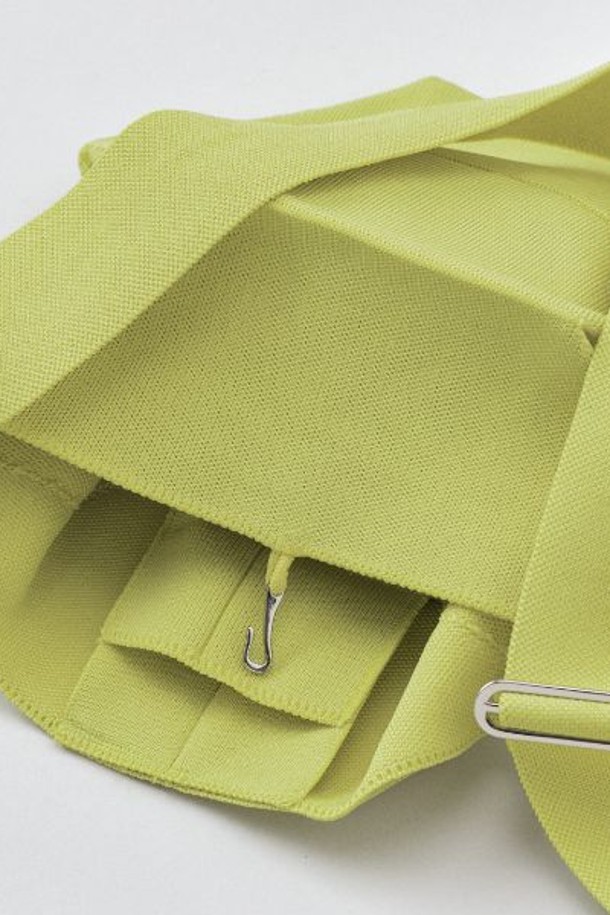 JOSEPH AND STACEY - 가방/지갑 - Lucky Pleats Knit Off City Bucket Pistachio