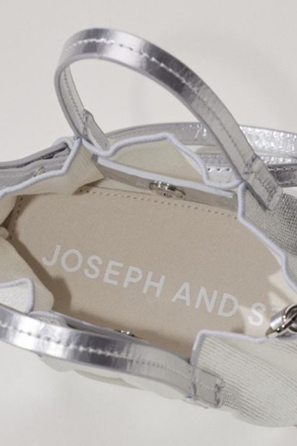 JOSEPH AND STACEY - 가방/지갑 - Lucky Pleats Canvas Coated Baby Bag Matt Silver