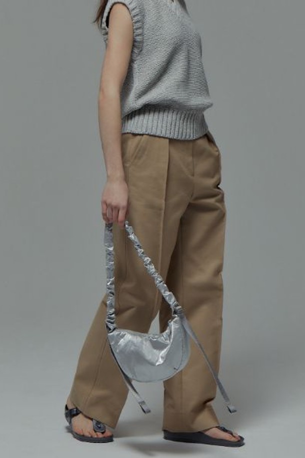 JOSEPH AND STACEY - 숄더백 - Daily Shirring Bag S Sleek Silver