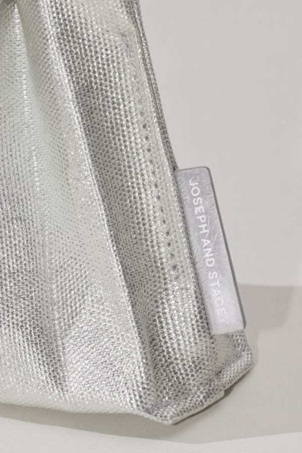 JOSEPH AND STACEY - 가방/지갑 - Lucky Pleats Canvas Coated Baby Bag Matt Silver